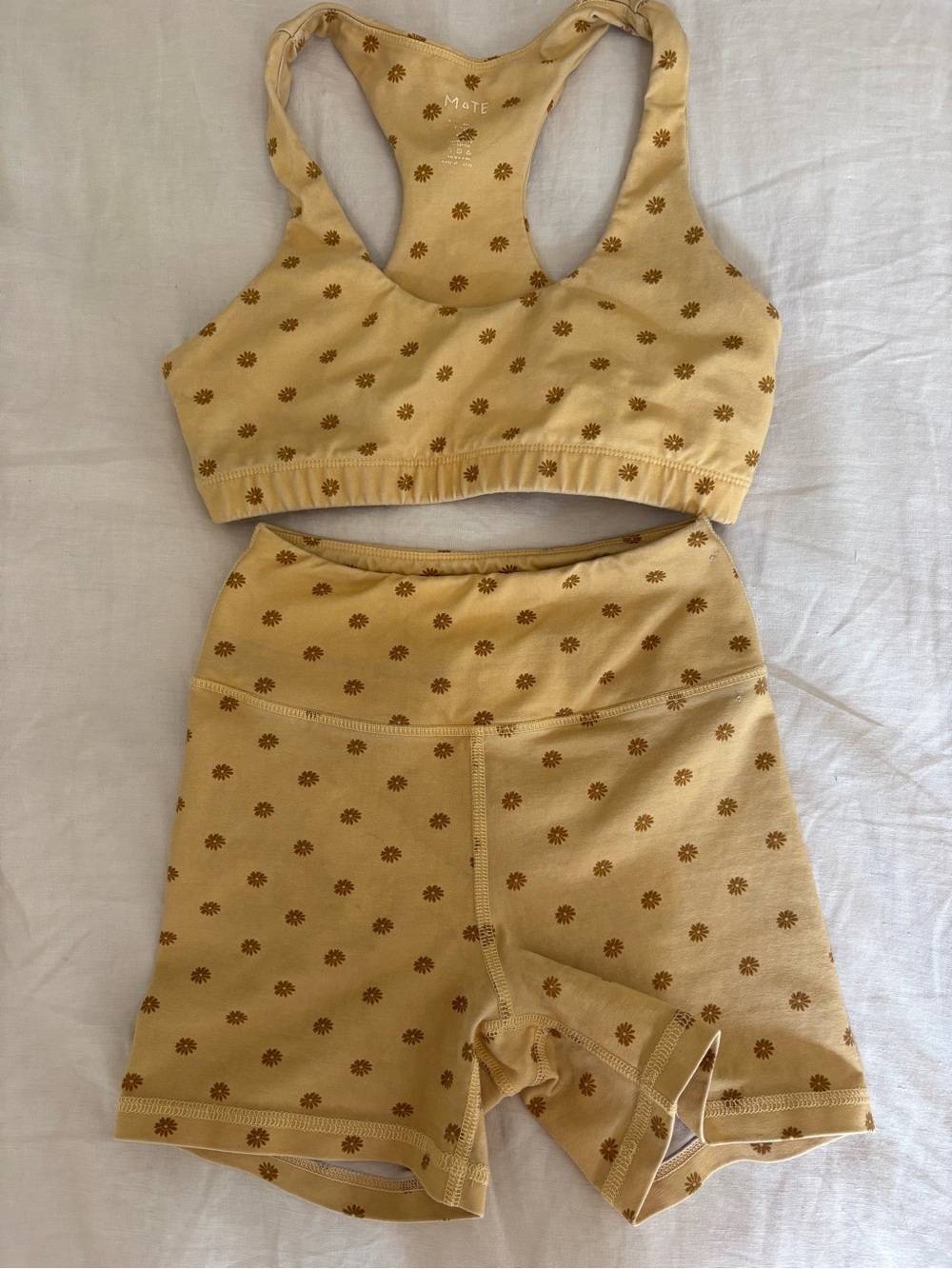 MATE the Label athletic set chamomile XS - Picture 2 of 5